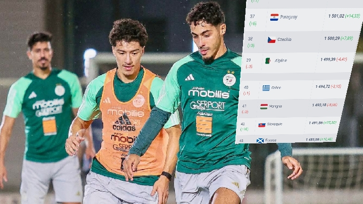 المنتخب الجزائري في المرتبة 39 عالمياً في تصنيف الفيفا لشهر سبتمبر 2025