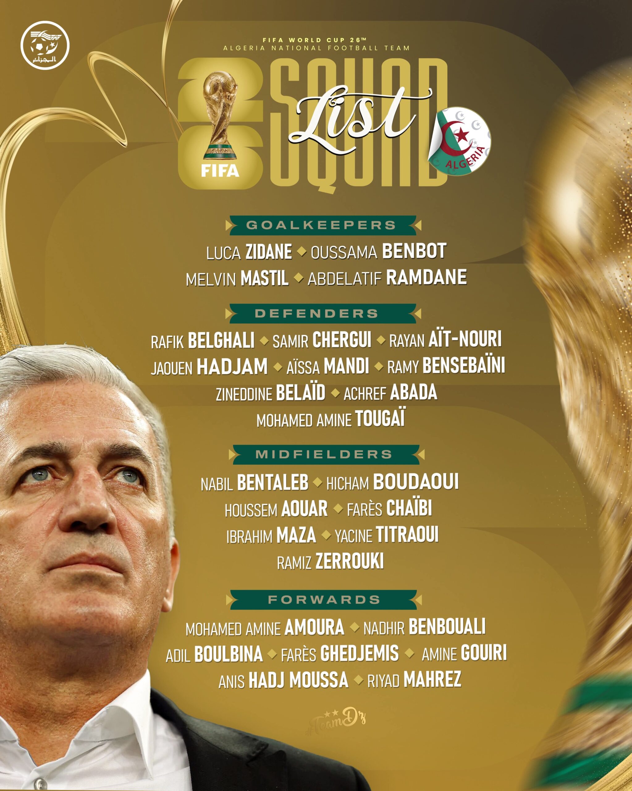 رسميا .. 26 لاعبا في قائمة بيتكوفيتش للمشاركة في كأس العالم 2026 3 رسميا .. 26 لاعبا في قائمة بيتكوفيتش للمشاركة في كأس العالم 2026