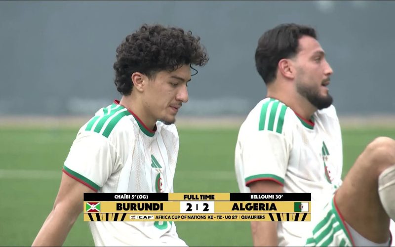 تعثر مباغت لـ”الخضر” في أدغال بوروندي (2-2)